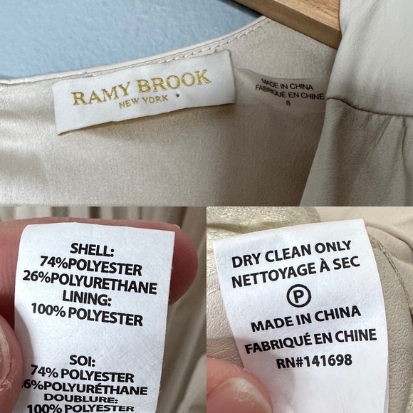 Ramy Brook Effie V-Neck Faux Leather Mini Dress - Picture 6 of 6